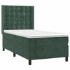 vidaXL Sommier &agrave; lattes de lit avec matelas Vert fonc&eacute; 90x190 cm