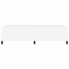vidaXL Cadre de lit avec matelas Blanc 100 x 200 cm tissu