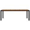 vidaXL Ensemble &agrave; manger d'ext&eacute;rieur 9pcs coussins r&eacute;sine tress&eacute;e noir