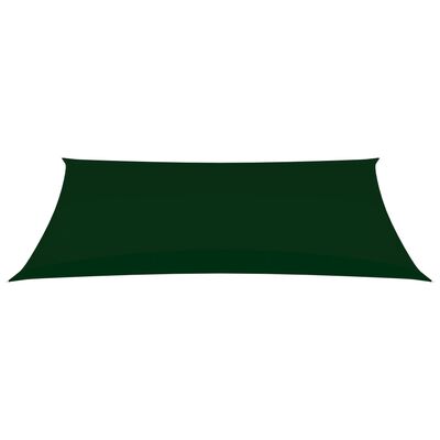 vidaXL Voile de parasol tissu oxford rectangulaire 3x6 m vert foncé