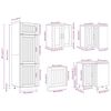 vidaXL Ensemble d'armoires de cuisine 14 pcs Lucca bois d'ing&eacute;nierie