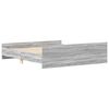vidaXL Cadre de lit sans matelas sonoma gris 180x200 cm