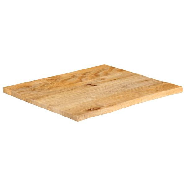 vidaXL Dessus de table &agrave; bord vivant 60x60x2,5 cm bois massif manguier