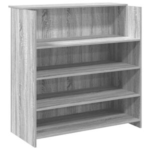 vidaXL Bureau de r&eacute;ception sonoma gris 100x50x103,5 cm bois ing&eacute;nierie