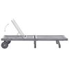 vidaXL Chaise longue Bois d'acacia solide