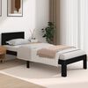 vidaXL Cadre de lit sans matelas noir 75x190 cm