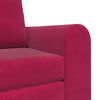vidaXL Canap&eacute;-Lit Bordeaux 98 x 71 x 83 cm Velours