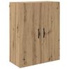 vidaXL Haut Armoire 2 pcs Ch&ecirc;ne artisanal Bois d'ing&eacute;nierie et verre