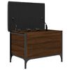 vidaXL Banc de rangement ch&ecirc;ne marron 62x42x45 cm bois d'ing&eacute;nierie