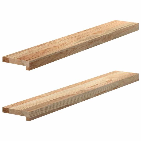 vidaXL Appuis de fen&ecirc;tre 2 pcs non trait&eacute; 100x15x2cm bois ch&ecirc;ne massif