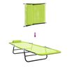 vidaXL Chaise longue pliante Vert 182 x 55 x 85,5 cm Textil&egrave;ne