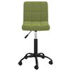 vidaXL Chaise pivotante de bureau Vert clair Velours