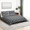 vidaXL Ensemble de housse de couette Gris 260x220 cm Coton