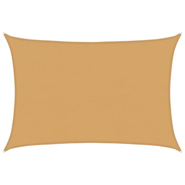 vidaXL Voile d'ombrage 160 g/m&sup2; rectangulaire sable 5x7 m PEHD