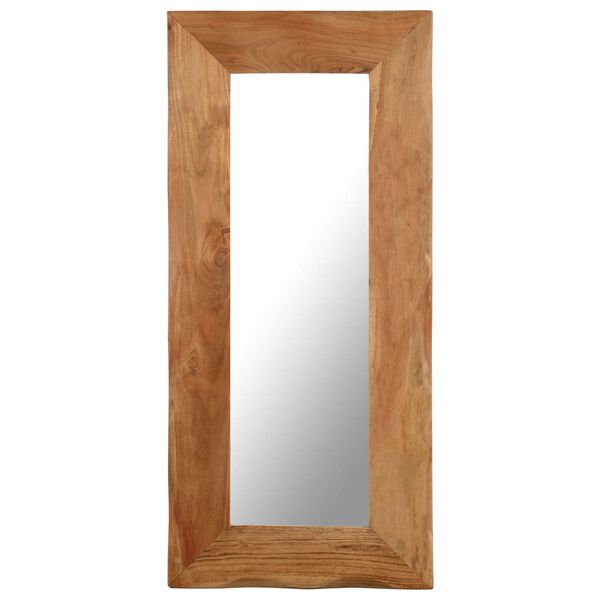 vidaXL Miroir cosm&eacute;tique 50x110 cm Bois solide d'acacia