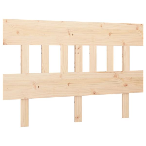 vidaXL T&ecirc;te de lit 123,5x3x81 cm Bois massif de pin