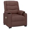 vidaXL Fauteuil de massage Marron Similicuir