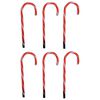 Ambiance Ensemble de lampes de No&euml;l en forme de canne &agrave; sucre 6 pcs