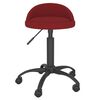 vidaXL Chaises pivotantes &agrave; manger lot de 2 Rouge bordeaux Velours