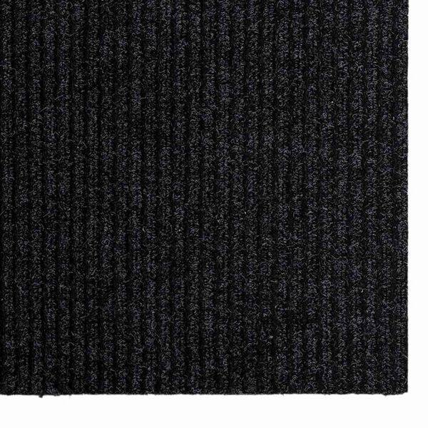 vidaXL Tapis Couloir Anthracite 80 x 200 cm tissu
