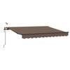 vidaXL Tissu de auvent Taupe 500 &times; 350 cm Polyester