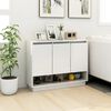 vidaXL Buffet Blanc 97x31x75 cm Bois d'ing&eacute;nierie