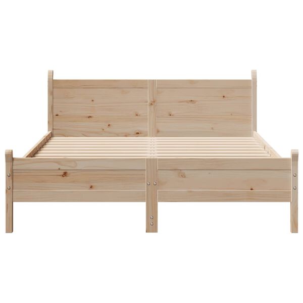 vidaXL Cadre de lit sans matelas 120x190 cm bois de pin massif