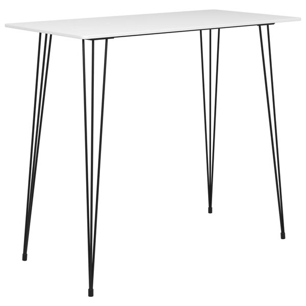 vidaXL Ensemble de bar 7 pcs Blanc et noir