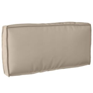 vidaXL Coussin Taupe 80 x 40 x 12 cm Tissu Oxford