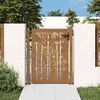 vidaXL Portail de jardin 100x150 cm en acier Corten et bambou