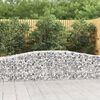 vidaXL Paniers à gabions arqués 3 pcs 400x50x60/80 cm Fer galvanisé