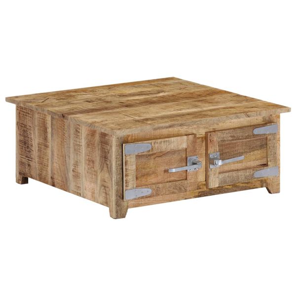vidaXL Table basse 70x70x30 cm Bois de manguier solide