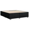 vidaXL Sommier &agrave; lattes de lit avec matelas Noir 180x200 cm Tissu