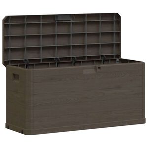 vidaXL Bo&icirc;te de rangement de jardin 280 L Marron