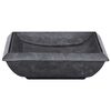 vidaXL Lavabo Noir 50x35x10 cm Marbre