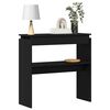 vidaXL Table console Ch&ecirc;ne noir 80 x 30 x 80 cm Bois d'ing&eacute;nierie