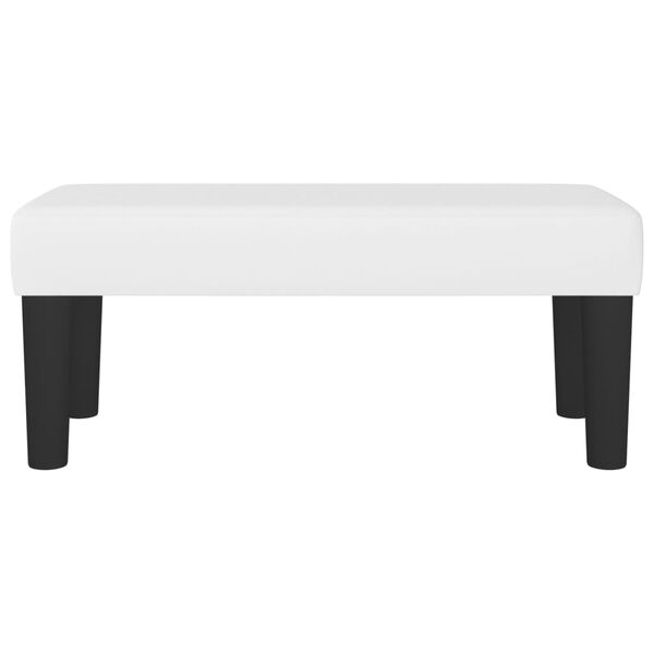 vidaXL Banc Blanc 70x30x30 cm Similicuir