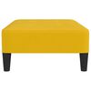 vidaXL Repose-pied Jaune 78x56x32 cm Velours