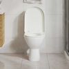 vidaXL Abattant WC &agrave; fermeture en douceur Blanc Carr&eacute;