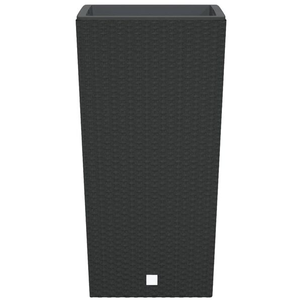 vidaXL Jardini&egrave;re et int&eacute;rieur amovible anthracite 21 /49 L rotin PP