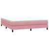 vidaXL Sommier &agrave; lattes de lit sans matelas rose 180x220 cm velours
