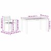 vidaXL Ensemble de salle à manger pour jardin 7 pcs Marron