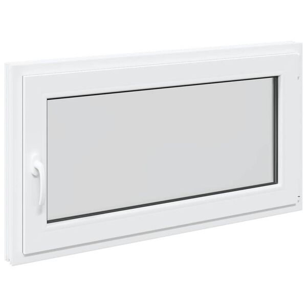 vidaXL Fenêtre de sous-sol« RISOR » 110 x 70 cm oscillo-battante DIN droite blanche