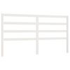 vidaXL T&ecirc;te de lit Blanc 206x4x100 cm Bois massif de pin