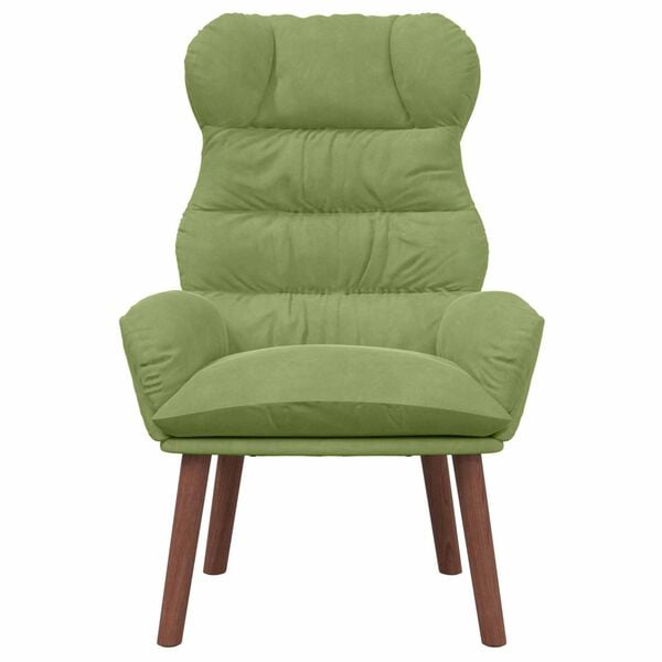 vidaXL fauteuil Vert clair 69 x 74 x 93 cm Velours
