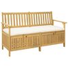 vidaXL Banc de rangement avec coussin avec stockage 148 x 63 x 84 cm