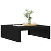 vidaXL Table basse Ch&ecirc;ne noir 100 x 100 x 35 cm Bois d'ing&eacute;nierie