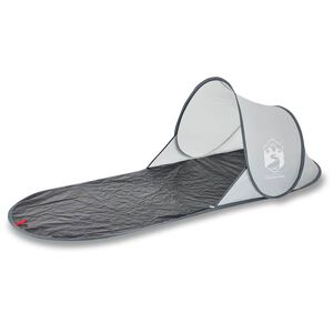 vidaXL Tente de plage gris escamotable imperm&eacute;able