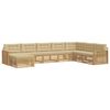 vidaXL Ensemble de canap&eacute;s d'ext&eacute;rieur 8 pc 7 place Blanc et Beige
