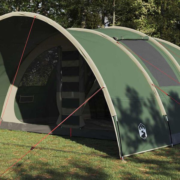 vidaXL Tente tunnel avec toit avec stockage Vert 710 x 460 x 245 cm